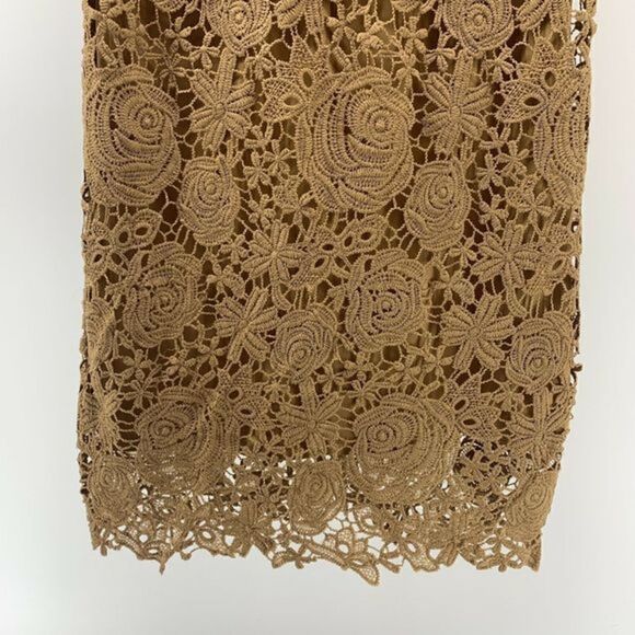 Callie Mac Lace Brown Sleeveless Dress Small - Picture 3 of 7